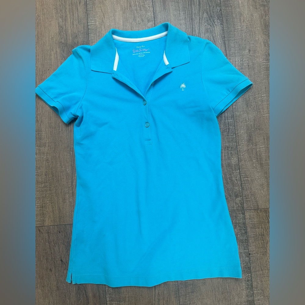 Lilly Pulitzer Blue Polo Shirt